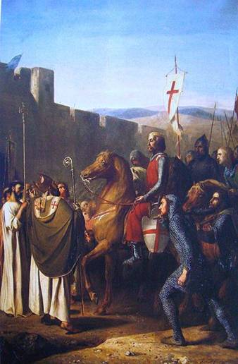 Baldwin of Boulogne enters Edessa, February 1098 (J. Robert Fleury)